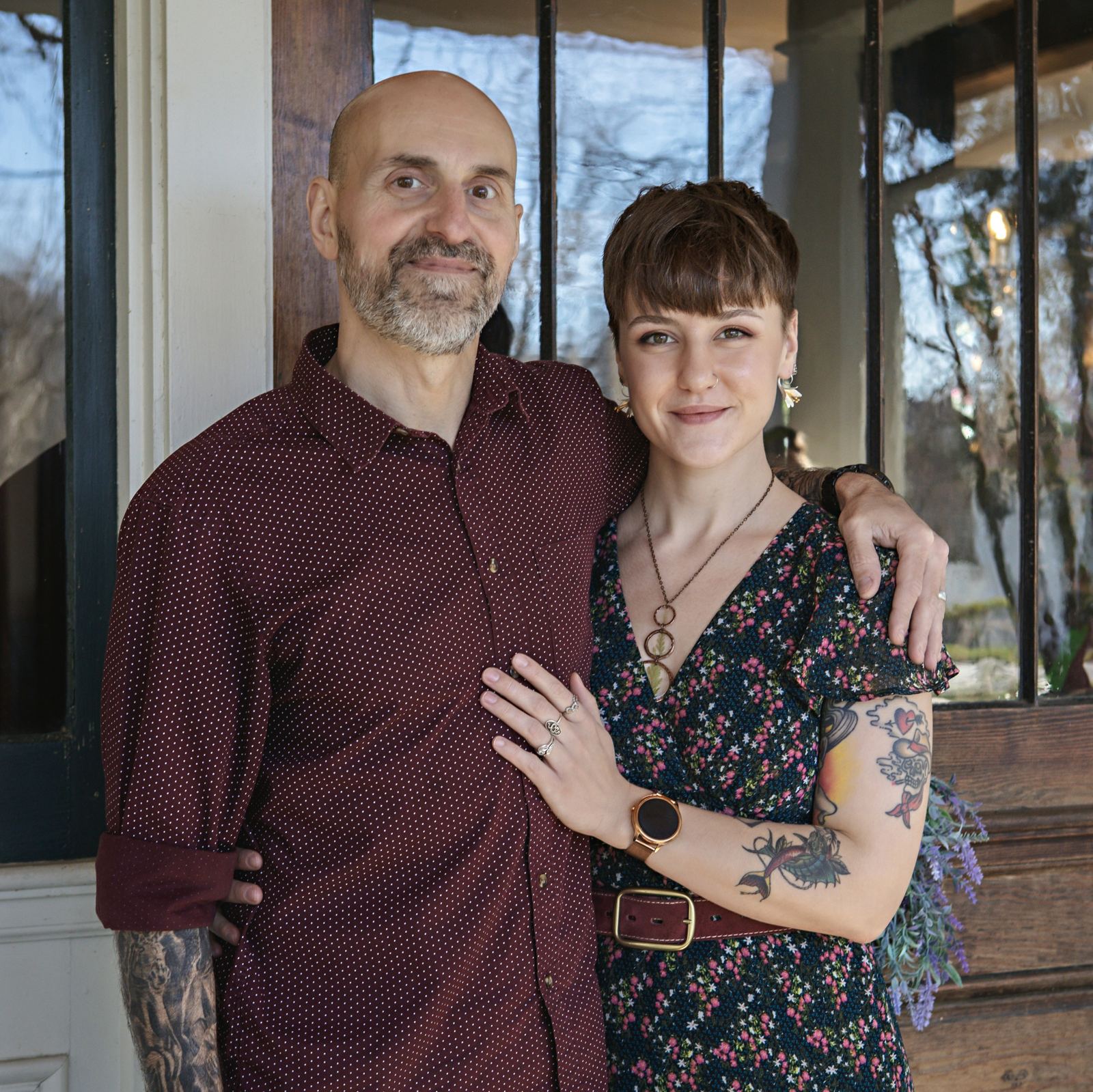 Innkeepers Jim and Erica at Oakland Cottage Bed and Breakfast